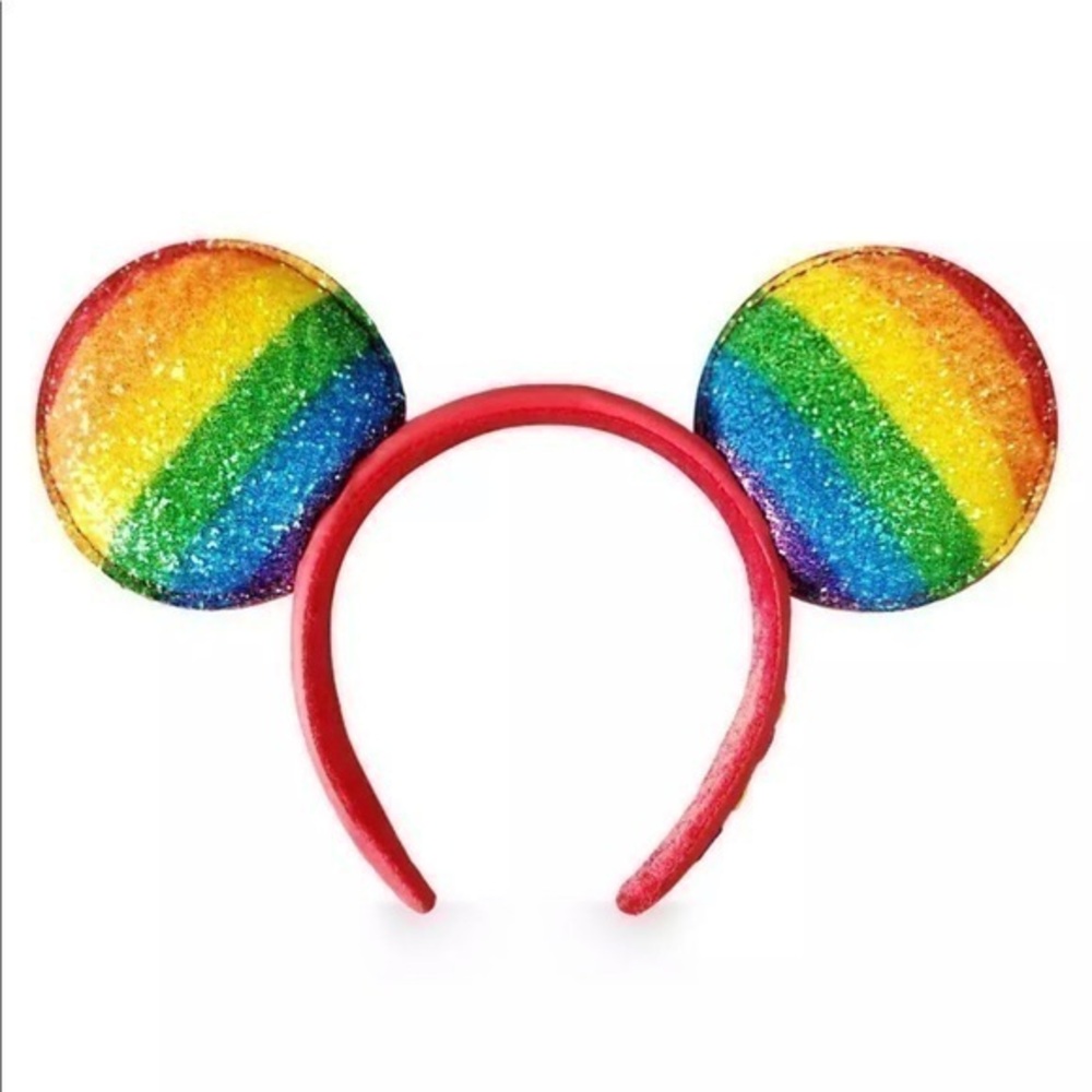 Disney Mickey Ears Rainbow Pride New